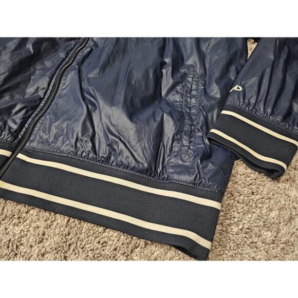 Nike Athletic Department Y2K Full Zip Windbreaker Track Jacket XL Navy White - Picture 2 of 10